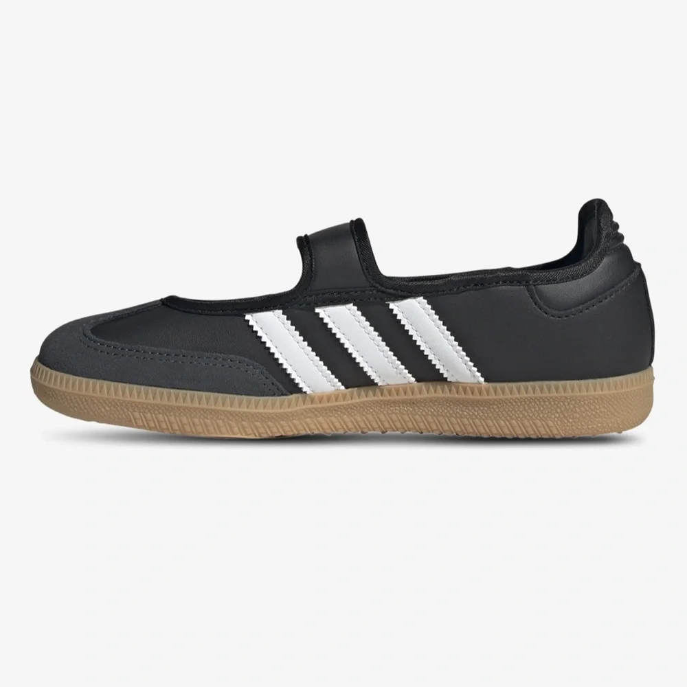 adidas Black, White & Gum Mary Jane Strap adidas Originals Samba Jane